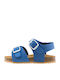 Παιδικά Πέδιλα Pixel Ανατομικά Nobuck Blue
