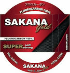 Sakana Πετονιά Ψαρέματος Fluorocarbon Χρυσή 50m / 0.20mm