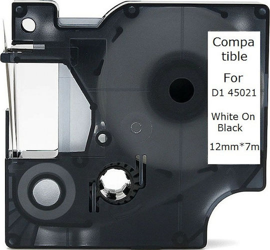 D1 45021 Ταινία Ετικετογράφου 7m x 12mm σε Λευκό Χρώμα Συμβατή με Dymo D1