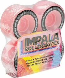 Impala Wheels Skateboard 58mm Replacement Wheels 58mm Pink (4 pieces)