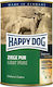 Happy Dog Wet Food Dogs in Cans with Meat and Chicken Grain-Free 400gr