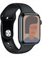 AK76 44mm Smartwatch με Παλμογράφο (Μαύρο)