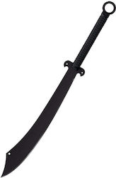 Cold Steel Tactical Chinese Machete Black with Blade made of Steel in Sheath