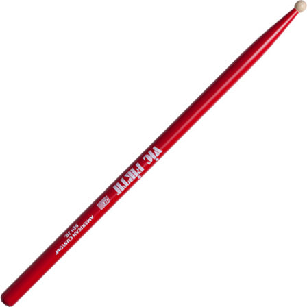Vic Firth Maple Παιδικές Μπαγκέτες Ντραμς American Custom SD1 Jr. με Σχήμα Μύτης Ball σε Κόκκινο Χρώμα