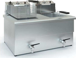 TzeTHan Fryer Electrică Double 15kW Capacity 2x12lt 74x52x53cm ΤX10 380V TzeTHan Fryer Electrică Double 15kW Capacity 2x12lt 74x52x53cm ΤX10 380V
