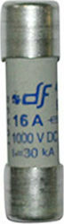 Adeleq Sicherung Zylindrisch Porzellan 10x38mm 10A für Photovoltaik (88-10100) 1Stück