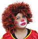 A0105 Rock Zweifarbig Karnevalsperücke Afro Orange
