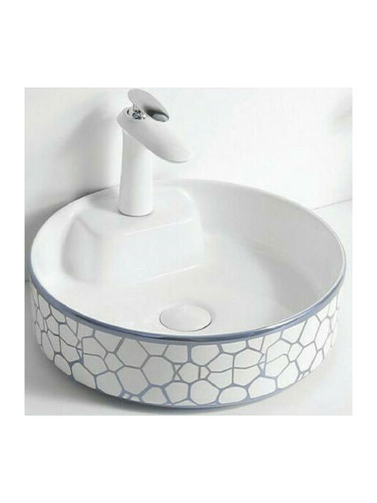 Gloria Star-Grey Vessel Sink Porcelain 41x41x12...