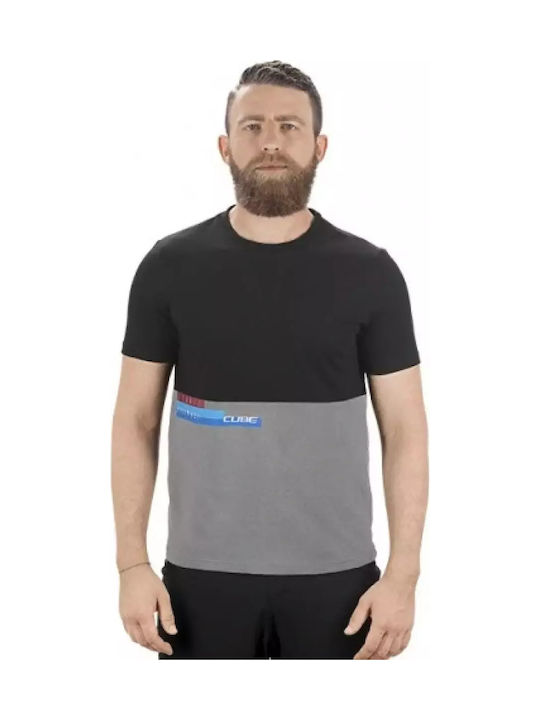 CUBE Short Sleeves Cycling Jersey Black