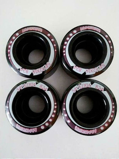 Athlopaidia 002.1088/F/54 Roller Skate Räder Quad Schwarz-Fuchsia (54mm x 32mm)