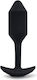 b-Vibe Vibrating Snug Plug Анална тапа с вибрация Medium Черна 12.5см