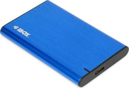 iBox HD-05 Θήκη για Σκληρό Δίσκο 2.5" SATA III με σύνδεση USB 3.1 σε Μπλε χρώμα