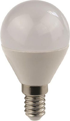 Eurolamp LED Lampen für Fassung E14 und Form G45 Warmes Weiß 630lm 1Stück