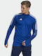 Adidas Tiro 21 Men's Athletic Long Sleeve Blouse with Zipper Blue