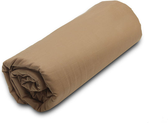 Palatex Bettlaken Super-Doppel mit Gummiband 160x200+20cm. Baseline 5 Brown