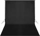 vidaXL Support System & Photographic Background Photography Backdrop Paper 300x500cm Black
