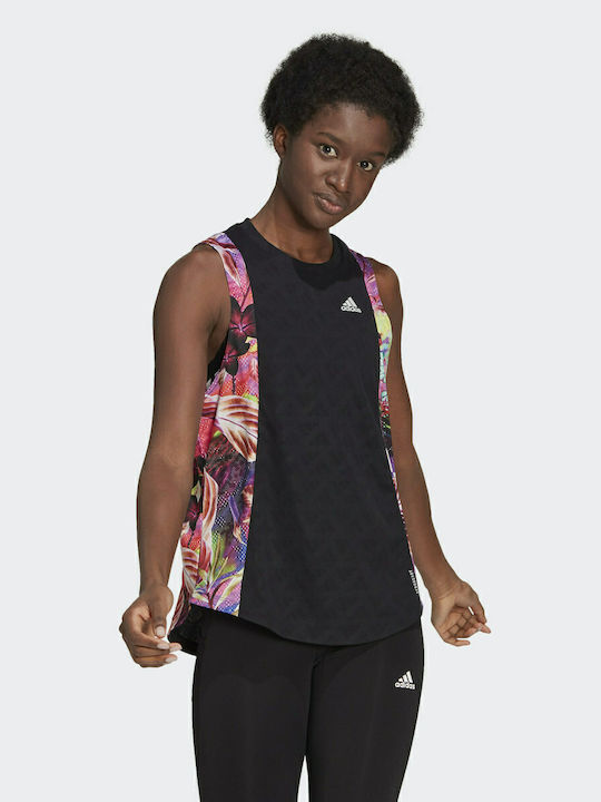 Adidas Performance Own The Run Αμάνικη Γυναικεία Αθλητική Μπλούζα Μαύρη