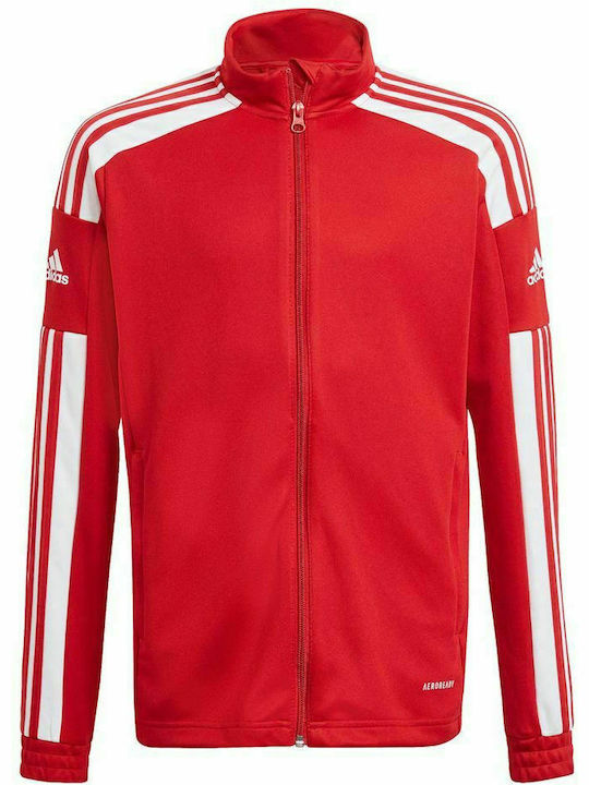 Adidas Αθλητική Παιδική Ζακέτα για Αγόρι Κόκκινη Squadra 21