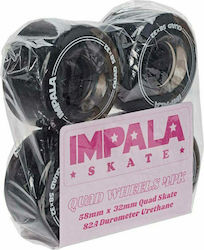 IMPALA REPLACEMENT WHEELS 4PK BLACK 58mm