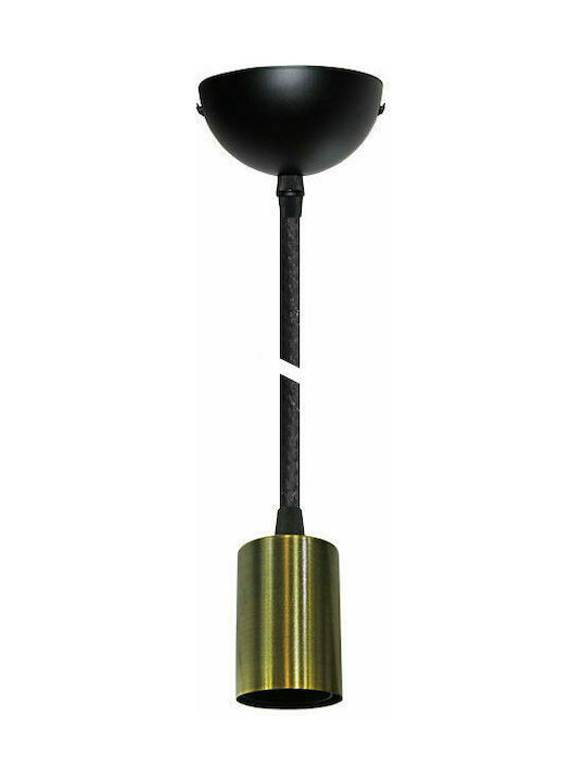 Adeleq Pendant Light Suspension for Socket E27 Black