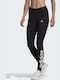 Adidas Loungewear Essentials Logo Γυναικείο Μακρύ Κολάν Ψηλόμεσο Μαύρο