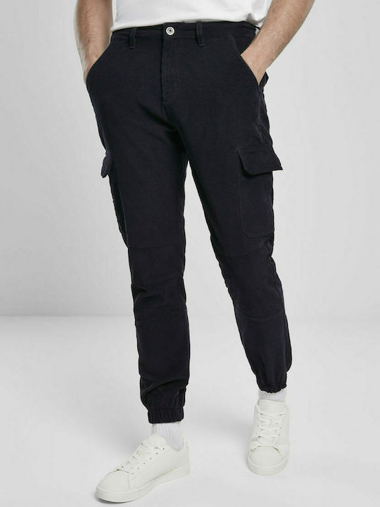 Urban Classics TB3814 Men's Trousers Cargo in Regular Fit Navy Blue