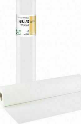 Soft Care Εξεταστικό Ρολό Χάρτινο Regular Standard 50εκ. x 50μ. Λευκό