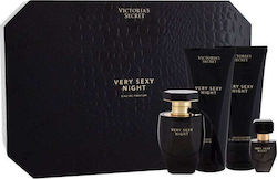 Victoria's Secret Very Sexy Night Eau De Parfum 50ml & 7.5ml, Body Lotion 100ml & Shower Gel 100ml