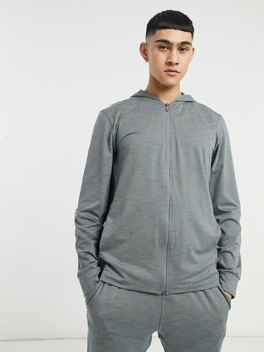 Yoga Hyperdry Dri-Fit Яке с Качулка Сиво