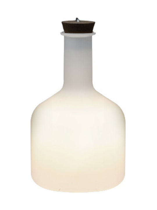 Luma Κλασικό Κρεμαστό Φωτιστικό Μονόφωτο με Ντουί E27 σε Λευκό Χρώμα
