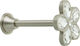 Zogometal Holdback Wall made of Metal Nickel Matt / Swarovski crystal 1pcs