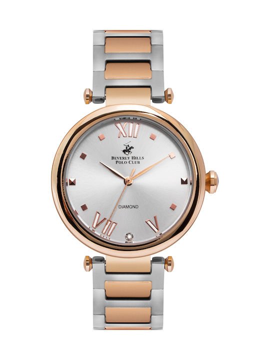 Beverly Hills Polo Club Watch with Metal Bracelet