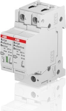 Abb 2-Poles Inspired T2 Panel Lightning Protection 40kA 1P+N