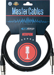 Prostage Kabel XLR-Buchse - 6,3mm Stecker Schwa...
