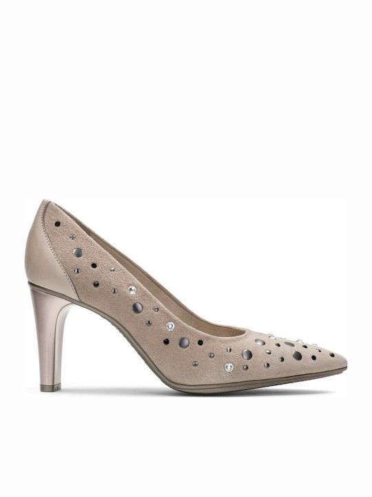 Hispanitas Suede Heel Beige