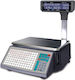 Aclas Electronic Retail Scale with Column and Label Printing Capability with Weighing Capacity of 15kg and Division 5gr