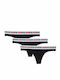 UFST Stars Βαμβακερά Γυναικεία String 3Pack Μαύρα