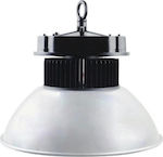 Geyer Commercial Bell LED Light 100W Cool White 9700lm with Built-in LED Silver Ø41cm