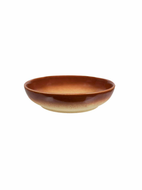 Art et Lumiere Dionysos Porcelain Salad Bowl Brown 36x36x10cm
