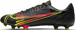 Nike Vapor 14 Academy FG/MG Χαμηλά Ποδοσφαιρικά Παπούτσια με Τάπες Μαύρα