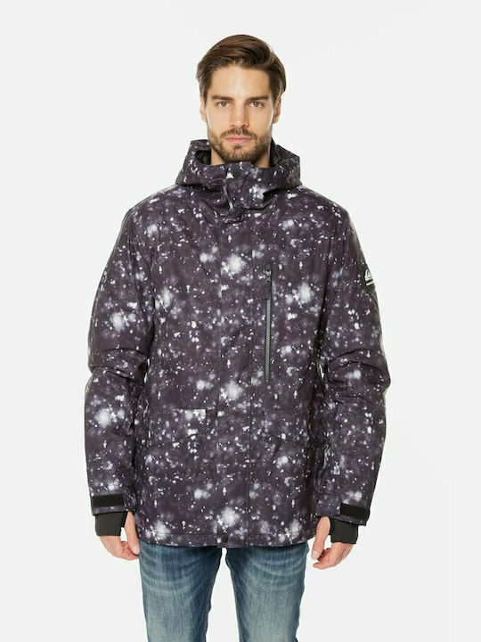 Quiksilver Mission Printed JK EQYTJ03267-KVJ5 Männer Jacke aus für Ski & Snowboard Mehrfarbig