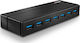 Lindy USB Хъб 7 Порта USB 3.0 с Връзка USB-A