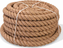 vidaXL Twisted 20mm Jute Rope 50m