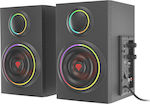 Natec Helium 300 BT 2.0 Wireless Speakers with RGB and Bluetooth 24W Black