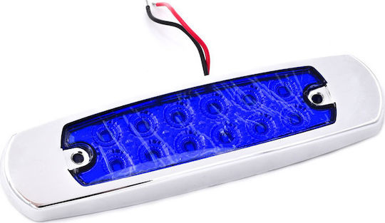 LED Όγκου 16cm Ασημί 12V - Μπλε 1τμχ