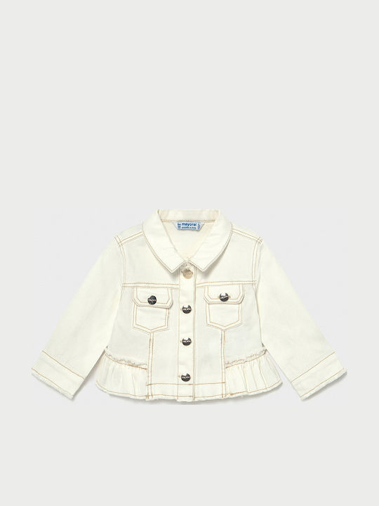 Kids' Casual Jacket Short Ecru