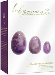 La Gemmes Yoni Pure Amethyst Egg Set Κολπικές Μπάλες Μωβ