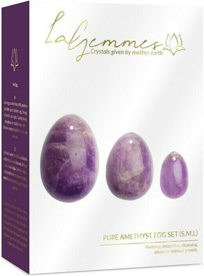 La Gemmes Yoni Pure Amethyst Egg Set Вагинални топки Лилав