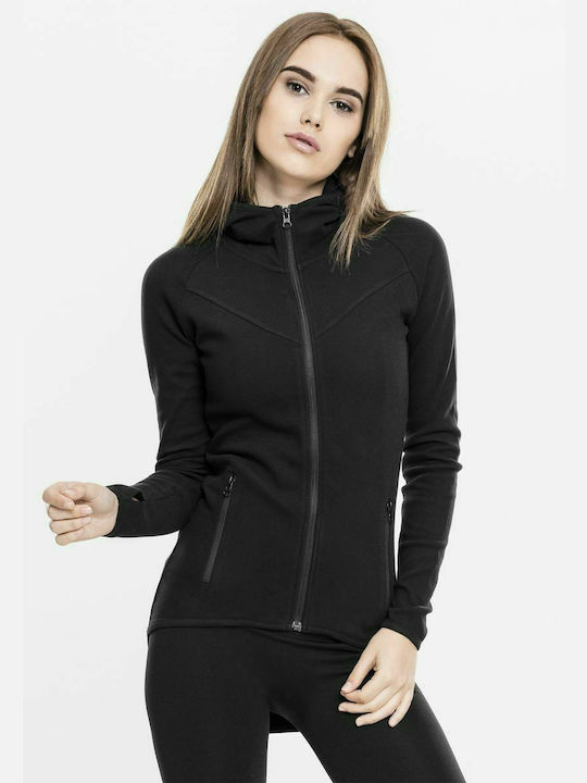 Urban Classics TB1325 Women's Hooded Cardigan Black