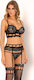 Livia Corsetti Renarina G-String & Garter Belt Black